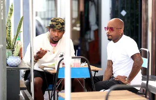 Usher has lunch with Jermaine Dupri in West Hollywood amid his alleged herpes lawsuit scandal