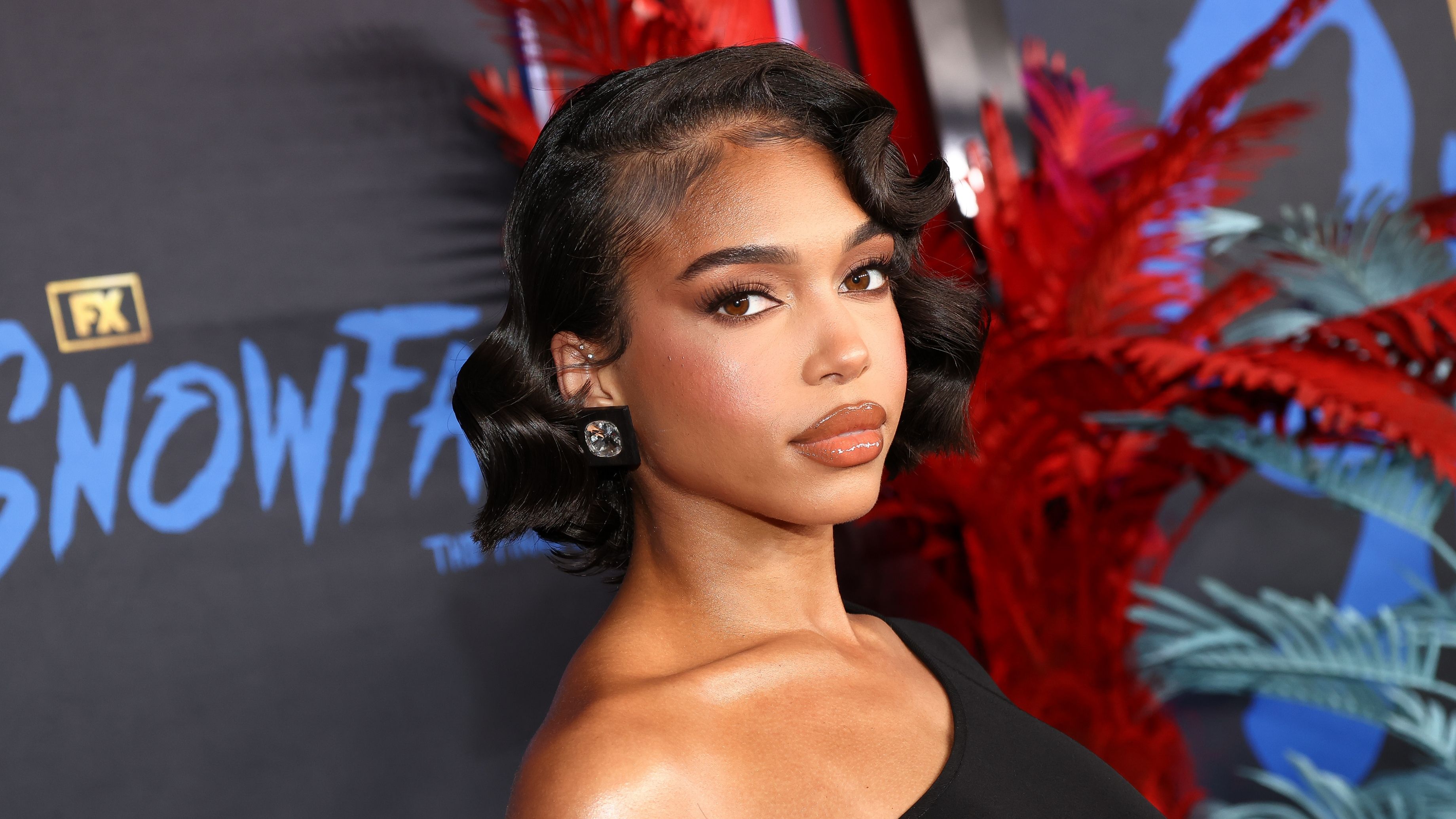 Lori Harvey at "Snowfall" final season premiere held at The Ted Mann Theater on February 15, 2023.