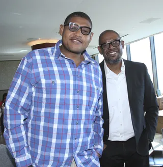 Double Take - Forest Whitaker lookalike Omar Benson Miller rock similar frames. (Photo: Maury Phillips/BET Networks)