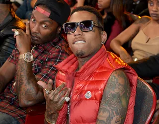 Red Ink - Kid Ink says whatup complete with red vest.  (Photo: Paras Griffin/BET/Getty Images for BET Networks)