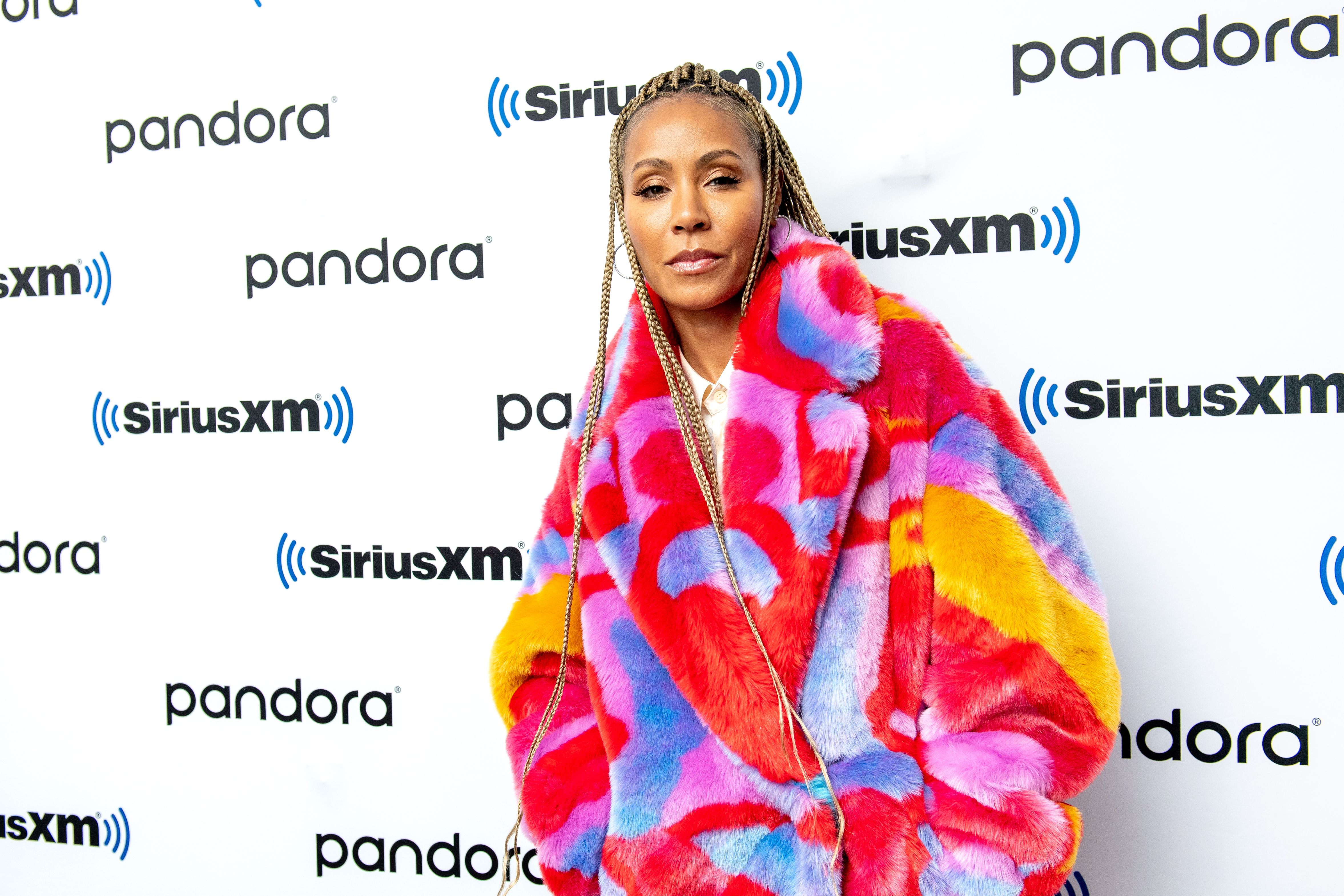 NEW YORK, NEW YORK - NOVEMBER 04: (EXCLUSIVE COVERAGE) Jada Pinkett Smith visits SiriusXM Studios on November 04, 2019 in New York City. (Photo by Roy Rochlin/Getty Images)