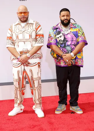 Fat Joe and DJ Khaled&nbsp; - Fat Joe and DJ Khaled styled in pattened 'fits. Fly! (Photo by Amy Sussman/FilmMagic)