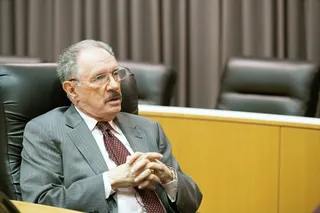 Los Angeles Unified School District board member George McKenna meets with parent activists. - (Photo: Lara Solanki/BET)&nbsp;