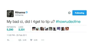 Being called out by Ciara for not being nice. - She does&nbsp;what she has to do.(Photo: Rihanna via Twitter)&nbsp;