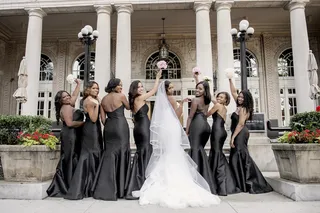 Say Yes To The Dress - We are torn between this gorgeous wedding dress and the bridesmaids dresses. Each is top 5.&nbsp;(Photo: Milanes Photography)