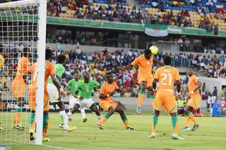 Ivory Coast vs. Togo - Kolo Toure heads the ball during the match between Ivory Coast and Togo.(Photo: Lefty Shivambu/Gallo Images)