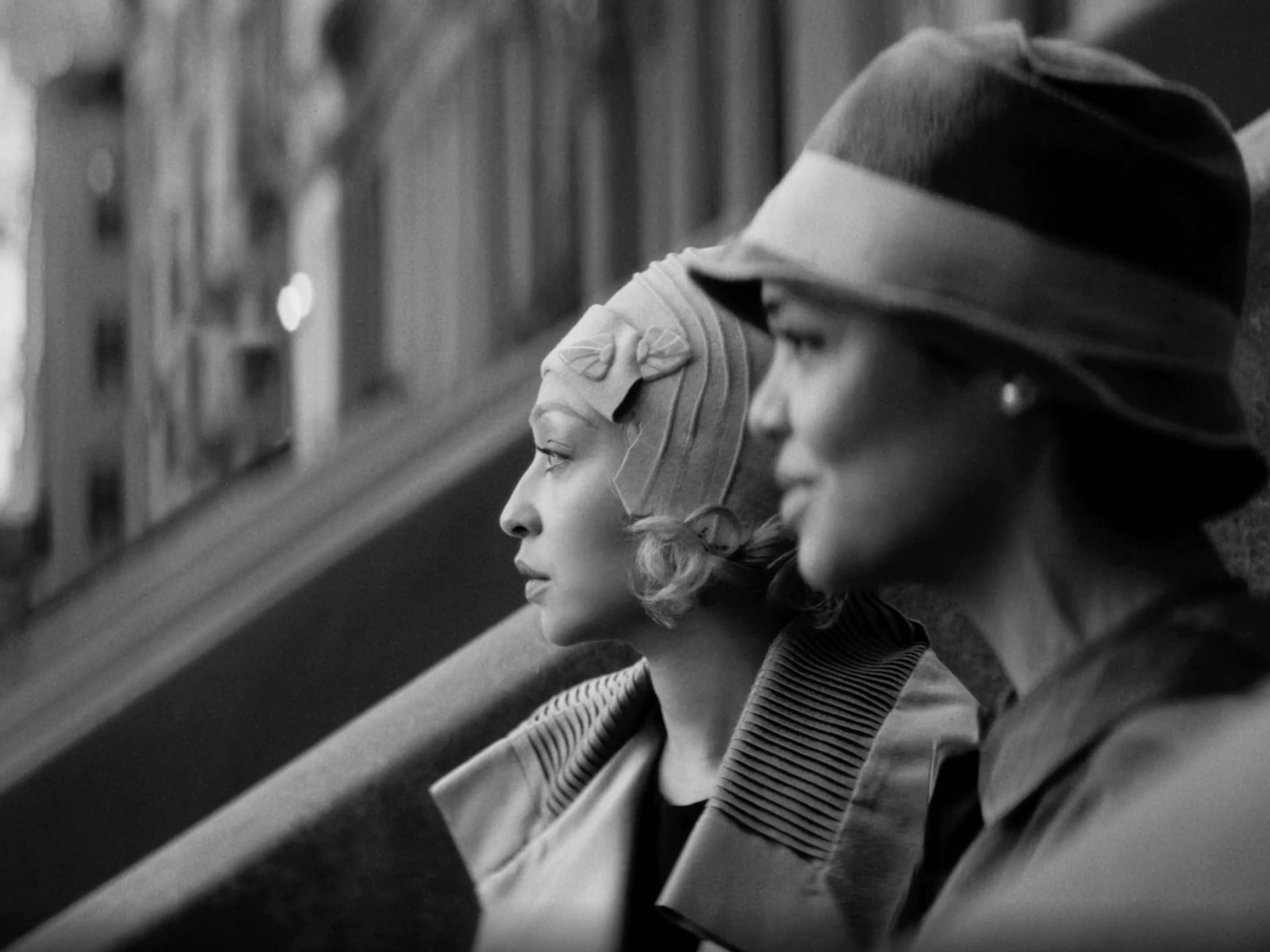 Ruth Negga and Tessa Thompson On Stoop. Movie: Passing