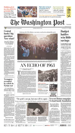 Washington Post - The 50th anniversary of the March on Washington for Jobs and Freedom was the top news for many papers across the nation and the world. BET.com takes a look at some of the coverage. (Photo: The Washington Post)