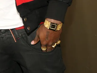 Seeing Gold - Trinidad James can't get enough of gold. (Photo: Bennett Raglin/BET/Getty Images for BET)