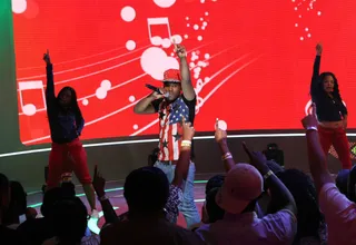 Straight to the Top - Wild Out Wednesday contestant Reese Rel performs on 106. (Photo: Bennett Raglin/BET/Getty Images for BET)