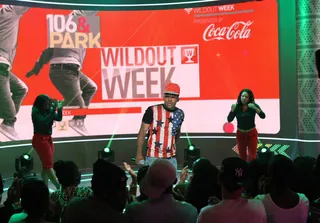 Eyes on the Prize - Wild Out Wednesday contestant Reese Rel performs on 106. (Photo: Bennett Raglin/BET/Getty Images for BET)