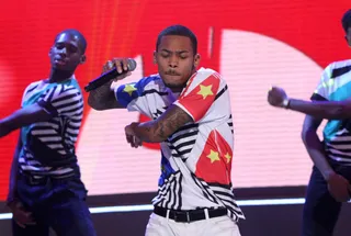 I'm Done - Wild Out Wednesday contestant Malik Davage shows he's done and ready to kill the competition.&nbsp;&nbsp; (Photo: Bennett Raglin/BET/Getty Images for BET)