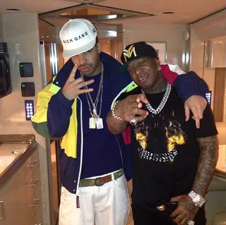 Birdman @birdman5star - Drake kicks it with boss man Birdman. #RichGang(Photo: Instagram via Birdman)