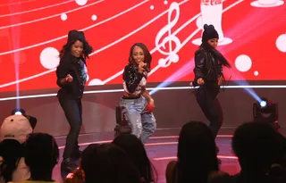 Sit In the Pocket - W.O.W contestant Zuleka Diamond dives into her dance moves on 106.&nbsp;(Photo: Bennett Raglin/BET/Getty Images for BET)