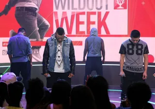 Total Domination - Wild Out Wednesday (W.O.W.) contestants Made To Last prepare for their dramatic performance on 106.(Photo: Bennett Raglin/BET/Getty Images for BET)