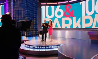 Enter 106 World - Bow Wow and Keshia Chante keep the livest audience hype. (Photo: Cindy Ord/BET/Getty Images for BET)