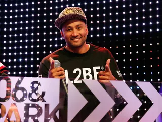 Lyve and In Charge - DJ Lyve spins on 106. (Photo: Cindy Ord/BET/Getty Images for BET)