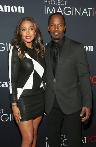 Just Imagine - La La Anthony and Jamie Foxx attend the premiere of Canon's Project Imaginat10n Film Festival at Alice Tully Hall in New York City. (Photo: Astrid Stawiarz/Getty Images for Canon's Project Imaginat10n)