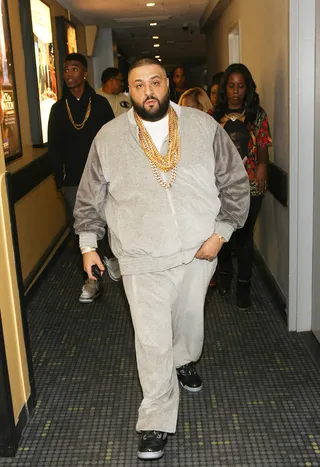 Running Thangs - DJ Khaled backstage with B Smyth. (Photo: Bennett Raglin/BET/Getty Images for BET)