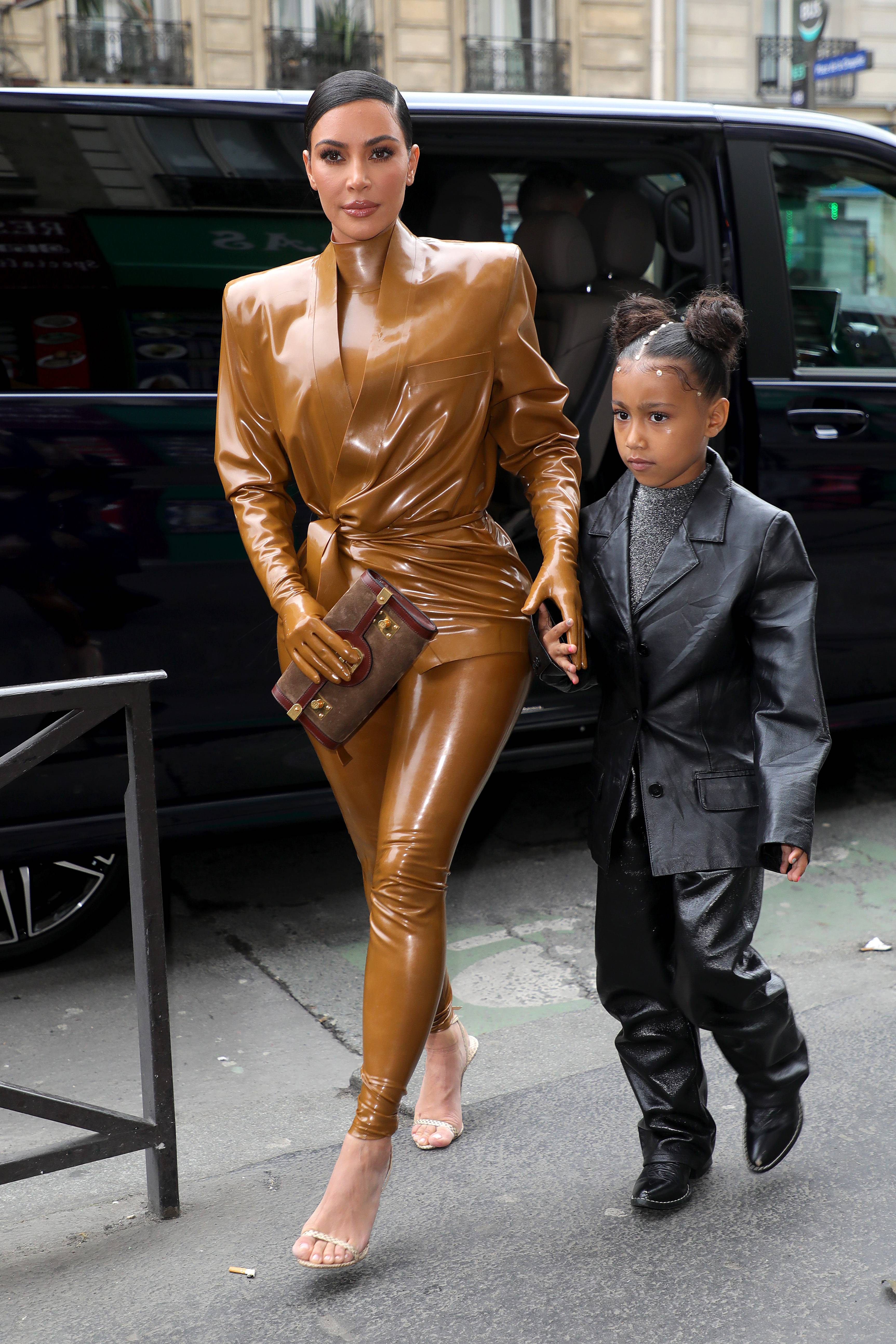 Kim Kardashian and North West on BET Buzz 2021