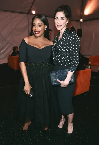 Funny Girls - Comedians Niecy Nash and Sarah Silverman attend TrevorLIVE LA 2015 at Hollywood Palladium in Los Angeles.(Photo: Alberto E. Rodriguez/Getty Images for Trevor Project)