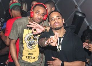 The Cool Kids - Mack Wilds posts up wtih YMCMB's DJ E-Feezy at his birthday party presented by Hennessy V.S held at the IVY in Miami.(Photo: Thaddeaus McAdams)