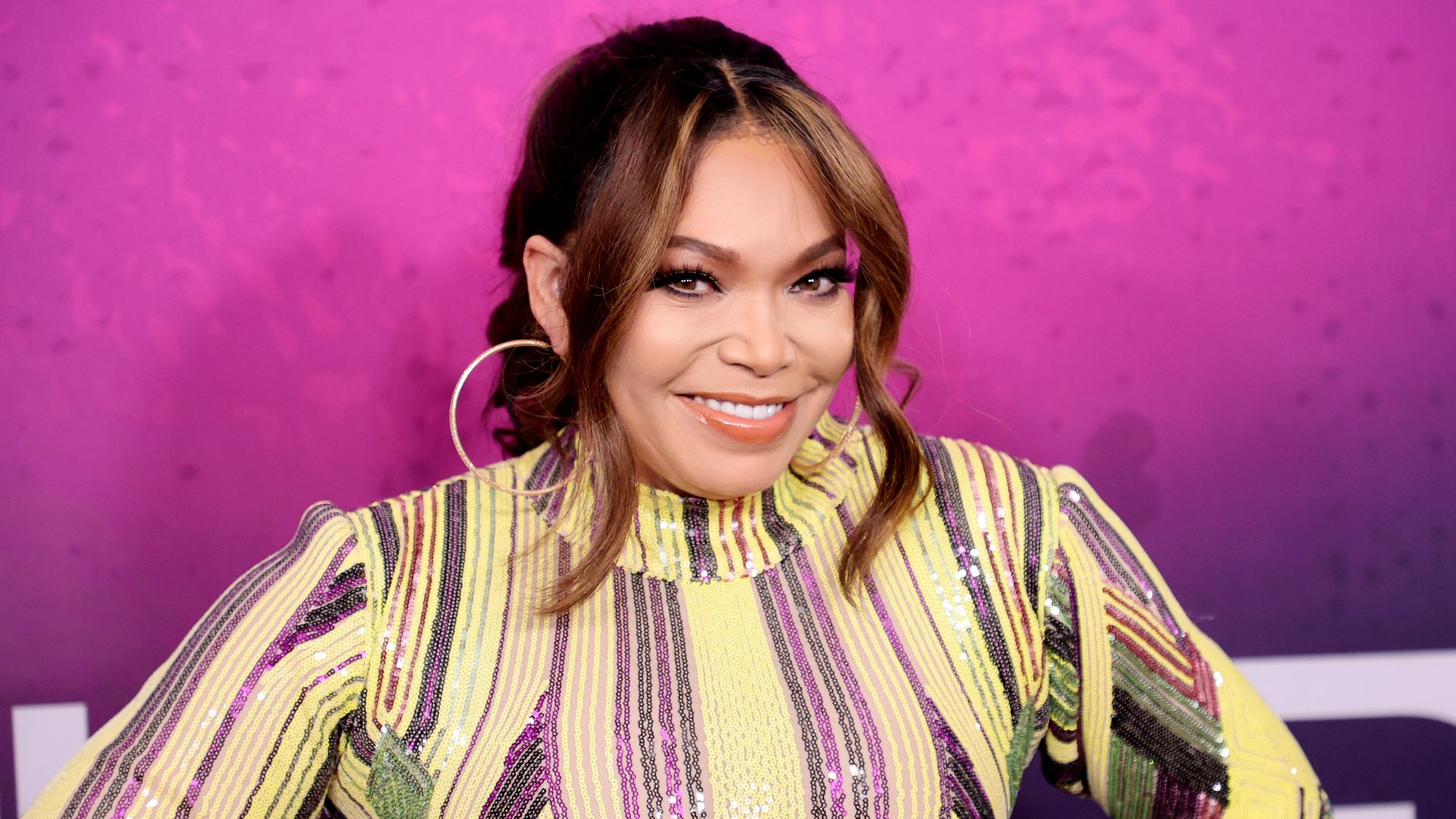 Tisha Campbell attends The “2021 Soul Train Awards” Presented By BET at The Apollo Theater on November 20, 2021 in New York City. 