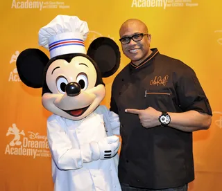 Mickey in the House - Chef Jeff poses with none other than Mickey Mouse. (Photo: Gene Duncan)