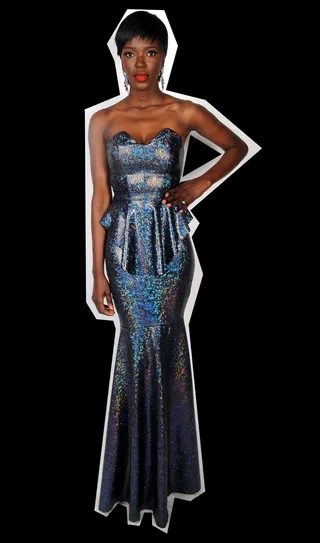 Look 8 - BISHME CROMARTIE: DRESS/ JUSTFAB: SHOES/ EVERYTHING GIRLS LOVE: EARRINGS  (Photo by Brad Barket/Getty Images for BET)