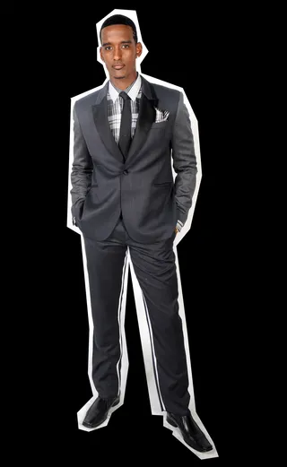 Look 10 - ANDREW NOWELL: SUIT AND SHIRT/KURT GEIGER: SHOES/ TITLE OF WORK: TIE(Photo by Brad Barket/Getty Images for BET)