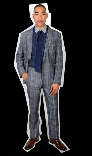 Look 3 - ANDREW NOWELL: SUIT/ KURT GEIGER: SHOES/ TITLE OF WORK: TIE  (Photo by Brad Barket/Getty Images for BET)