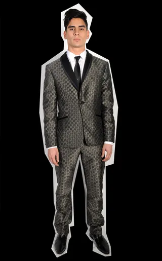 Look 6 - ANDREW NOWELL: SUIT/ KURT GEIGER: SHOES/ TITLE OF WORK: TIE(Photo by Brad Barket/Getty Images for BET)