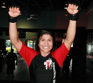 Jessica Aguilar - Jessica Aguilar is a Mexican mixed martial arts fighter who is ranked as the No. 2 pound for pound fighter in the world. She came out as bisexual in an issue of Sports Illustrated. (Photo: Courtesy of Jessica Aguilar)