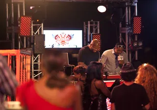 No Headphones in Harlem - DJ Mell Starr on deck to show what he's got. (Photo: Moses Mitchell/BET)