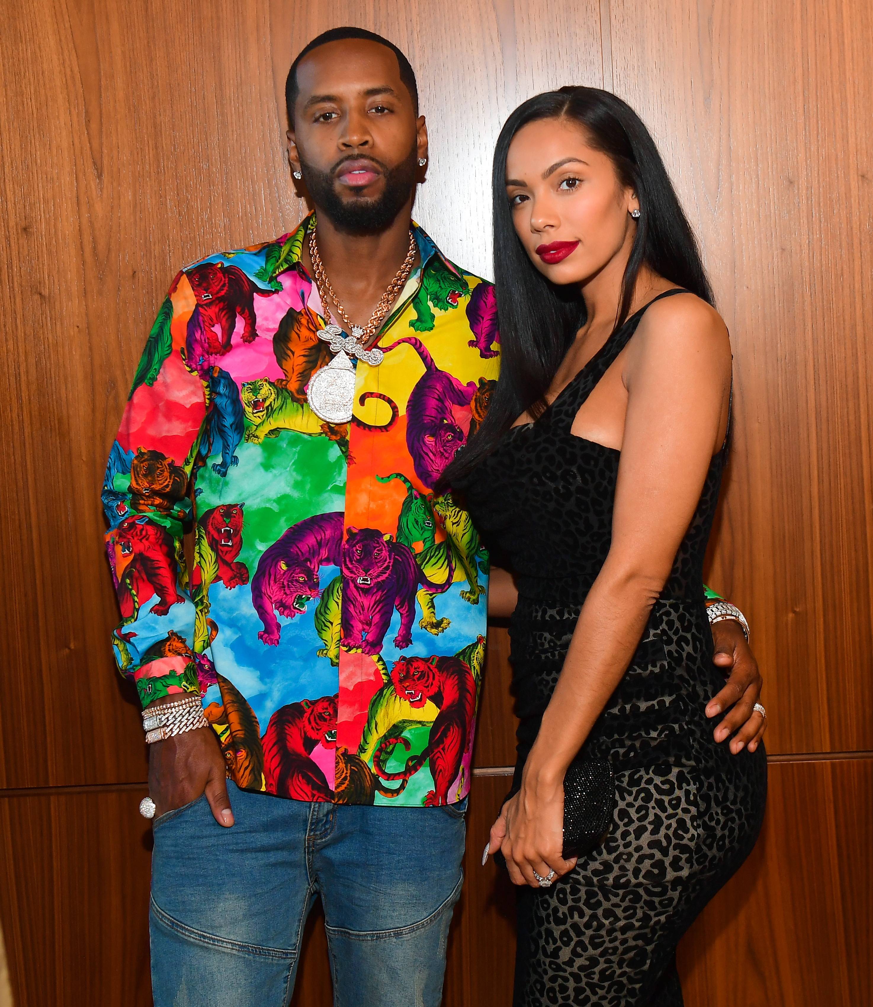 SANDY SPRINGS, GEORGIA - AUGUST 29: Safaree Samuels and Erica Mena attend The 2019 BMI R&B/Hip-Hop Awards at Sandy Springs Performing Arts Center on August 29, 2019 in Sandy Springs, Georgia(Photo by Prince Williams/Wireimage)