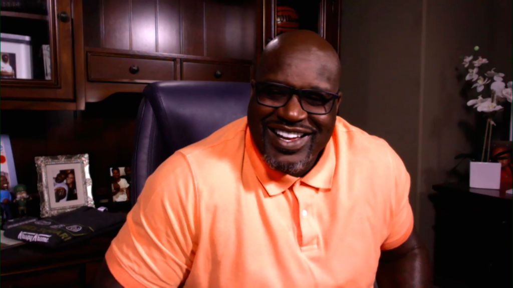THE TONIGHT SHOW STARRING JIMMY FALLON -- Episode 1318A -- Pictured in this screengrab: Former basketball player Shaquille O'Neal during an interview on September 16, 2020 -- (Photo by: NBC/NBCU Photo Bank via Getty Images)