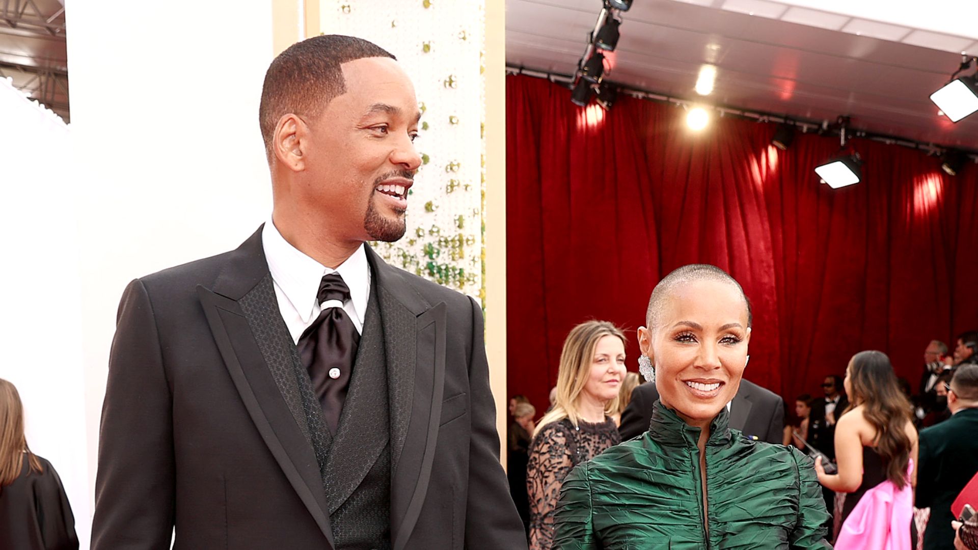 Will Smith and Jada Pinkett Smith attend the 94th Annual Academy Awards at Hollywood and Highland on March 27, 2022 in Hollywood, California. 