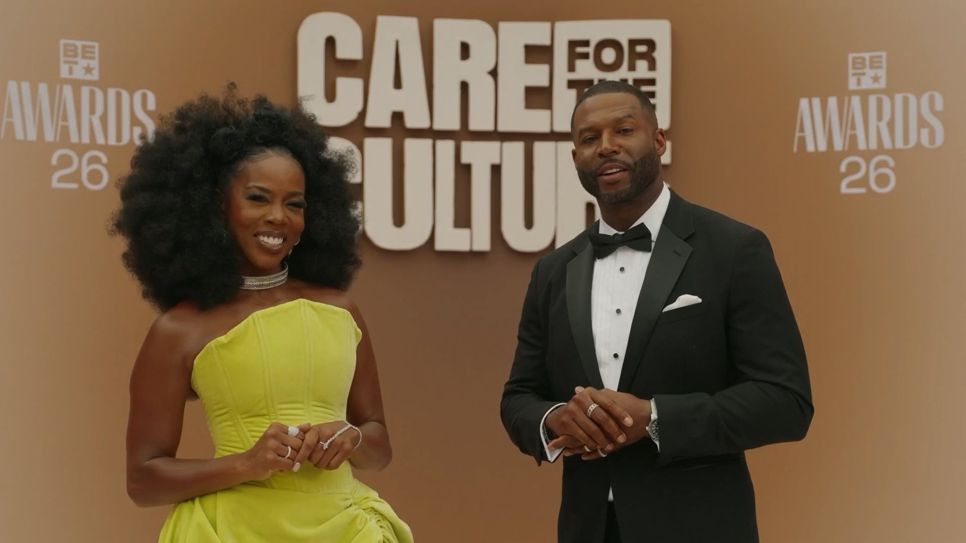 Host Brandee Evans Talks with Rob Riley on Caring for the Culture at the 2026 BET Awards - BET Awards 2026