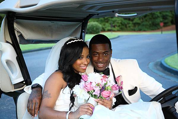 The Honeymoon - After the ceremony and reception were over, Toya and Memphitz road off in wedded bliss to their secret honeymoon destination.(Photo: Cornell Wheeler)