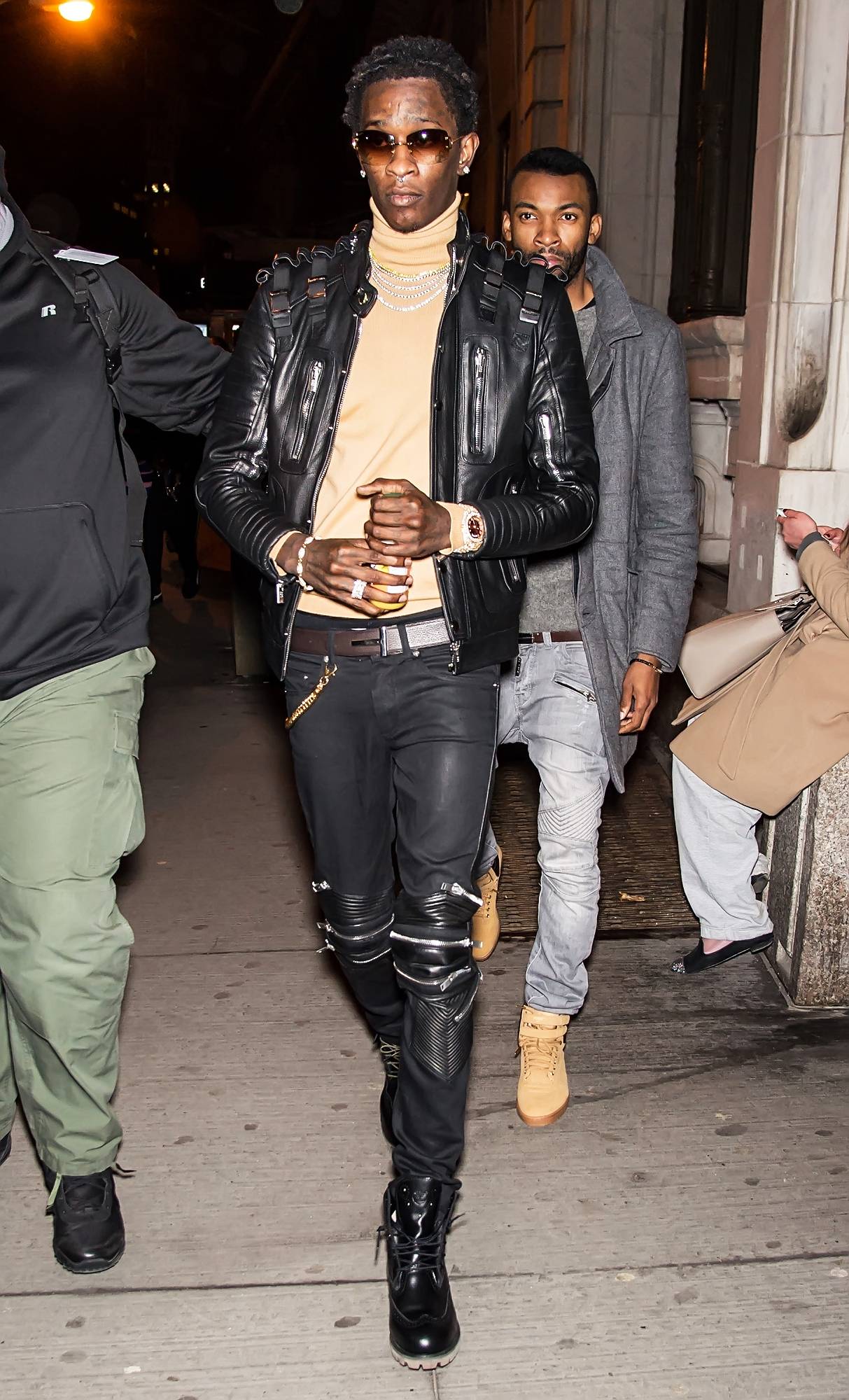 Young thug jeans jacket sales