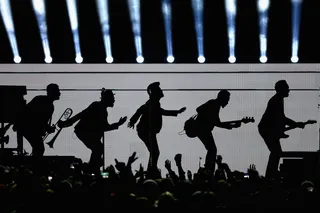 The Halftime Show - Bruno Mars and the Red Hot Chilli Peppers put on an awesome halftime show. They performws a mash-up their hits.(Photo: Elsa/Getty Images)