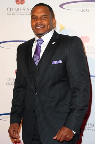 Dance in the End Zone - Don't miss Chester Pitts tonight on 106!&nbsp; (Photo: Imeh Akpanudosen/Getty Images for Sports Spectacular)