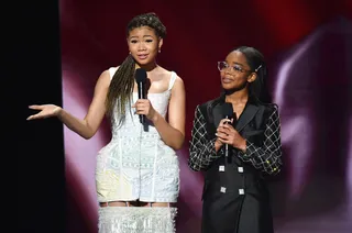 Actresses Storm Reid and Marsai Martin. - (Photo by Aaron J. Thornton/Getty Images for BET)