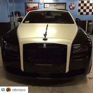 Prom Panda - Desiigner rolled to his prom in a black-and-white Phantom Rolls Royce.(Photo: Desiigner via Instagram)&nbsp;