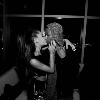 Thankful - “Thankful for u @arianagrande! I love u. Thankful for the life I live...It's confirmation that we can do anything we put our minds to as human beings. The world is yours!” the rapper captioned this photo on Instagram.&nbsp;Hear that? That’s the sound of hearts melting everywhere. (Photo: Big Sean via Instagram)