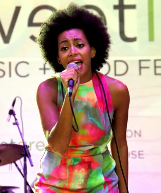 Solange Sets the Mood - Solange got festival goers feeling right and opened up her set with &quot;Some Things Never Seem to&nbsp;F---ing Work.&quot;(Photo: Davon Reginald Bryant-Mason/BET)