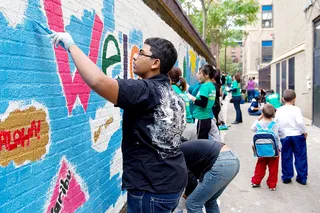 Education - Following in the footsteps of Dr. King can also include getting involved with your church group for service projects like tutoring or providing home repairs in your neighborhood. National Day of Service partner Catholic Volunteer Network is one of many groups getting involved. (Photo: Lauren Casselberry/The Jersey Journal /Landov)