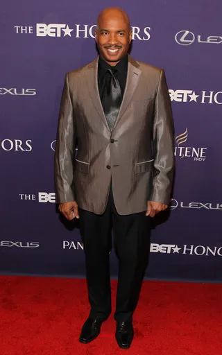 America's Band Leader Ray Chew - America's favorite band leader Ray Chew chose to wear a platinum and black tux to show how he shined on the red carpet.(Photo: Paul Morigi/Getty Images for BET)