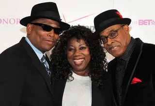 The S.O.S. Band Is Coming to Save Us - The S.O.S. Band looked excited as they walked the red with Terry Lewis carpet of the Pre-Honors Dinner. Will they be the ones to save soul music?&nbsp; (Photo: Paul Morigi/Getty Images for BET)