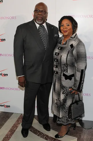 The Church of T.D. Jakes - BET Honors&nbsp;Award for Education honoree T. D. Jakes and wife Serita Ann Jakes were a pure representation of beautiful Black love on the Pre-Honors Dinner red carpet.  (Photo: Paul Morigi/Getty Images for BET)